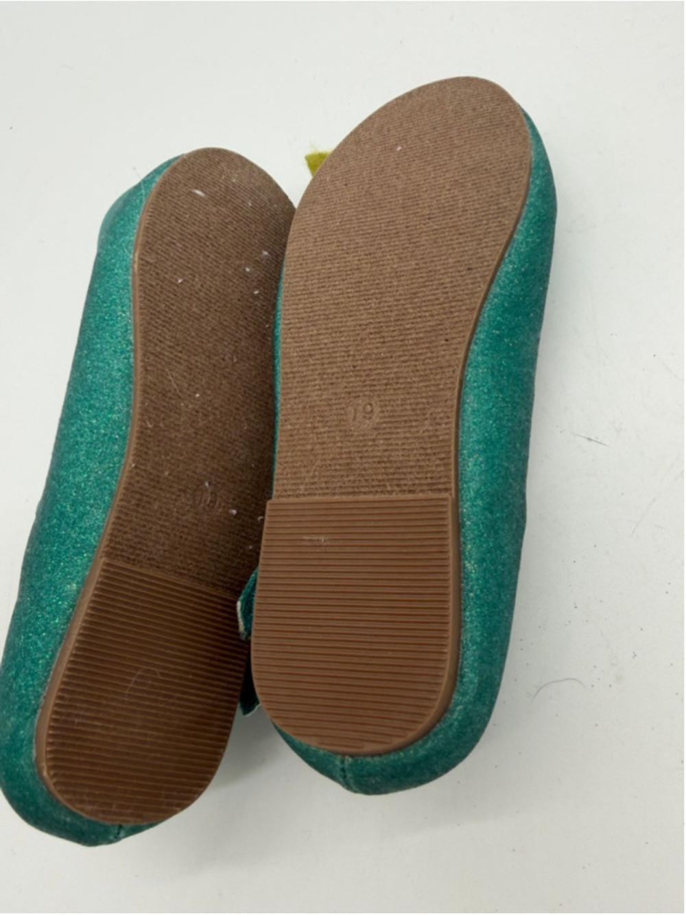 JOYFOLIE Charlotte Green Glitter Mary Jane Dress Shoes with Flower Size 9C - Picture 6 of 6
